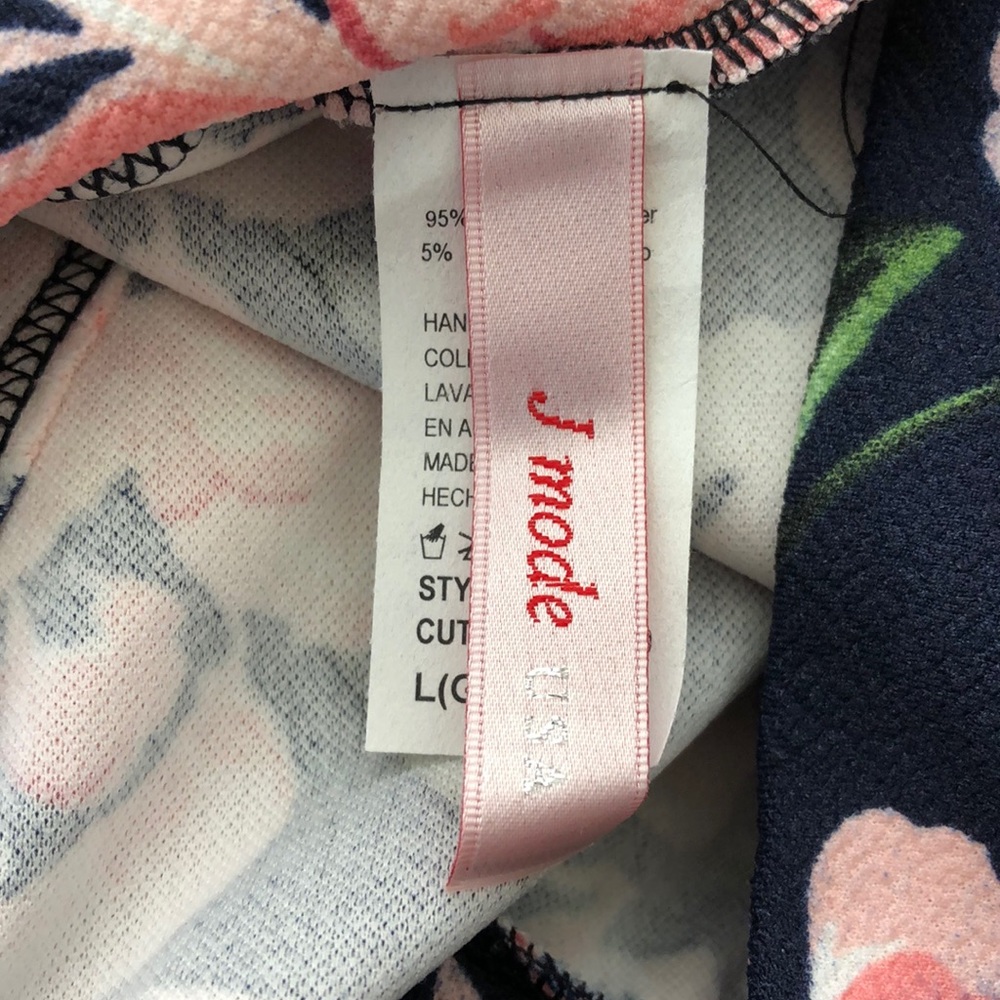 J Mode Boutique Floral Print Pull on Pants - Picture 6 of 7